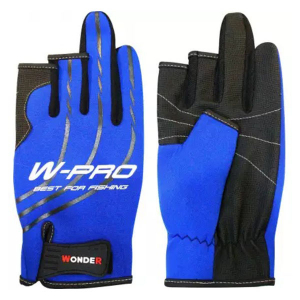Перчатки без трех пальцев Wonder W-PRO Blue L