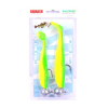Джиг головка оснащенная Balzer Shirasu (Green Yellow)