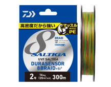 Плетеный шнур Daiwa UVF Saltiga Dura Sensor 8 Braid+Si2 300м #10.0