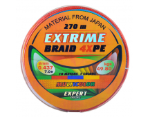 Плетеный шнур Extrime Braid 4X PE 270м Multicolor 0.43мм